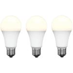 Brilliant Smart WiFi LED White 3pcs Pack, E27, 800 Lumens, Smart Light Bulb 9W, Dimmable, Bio-Rhythm Lighting Via BrilliantSmart App Remote Control Enabled 220 degrees Beam Angle