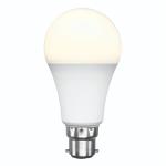 Brilliant Smart WiFi LED White Smart Light Bulb B22, 800 Lumens, 9W, Dimmable, Bio-Rhythm Lighting Via BrilliantSmart App Remote Control Enabled 220 degrees Beam Angle