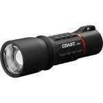COAST LED Dual-Power Rechargeable Torch with Slide Focus. 400 Lumens IP54 Water & DustResistant,180mBeam, Durable Impact Resistant, Built-in USB-C Port, Turbo Mode, Pure-Beam Focusing,