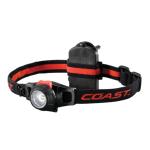 COAST LED Headlamp Multi-Purpose with Twist Focus Beam & 305 Lumens. IP54 Water & DustResistant,127mBeam, Hardhat Compatible, Hinged Beam, Requires 3x AAA Batteries (Not Included).