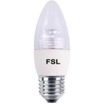 FSL LED Bulb C38-5W-E27/ES - Warm White 3000K - 470lm - Non-Dimmable