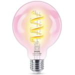 WIZ WIZ267201 Wi-Fi BLE 6W G95 E27 822-65 RGB Clear Bulb