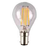 SAL LED LAMP FANCY RND 4W NW B15 DIMMABLE 450 Lumens 240VAC 80CRI Filament 75mm L x45mm Dia CLEAR Sunny Australia Lighting LED Lamp