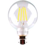 SAL LG125-27B22D-C SPHERICAL 8W WW B22 CLClear Dim 950 Lumens 240VAC Sunny Australia Lighting LED Lamp