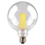 SAL LG125-50E27D-C  LED LAMP SPHERICAL 8W NW E27 Clear Dim 1000 Lumens 240VAC 80CRI Filament 175mmLx 125mm Dia CLEAR Sunny Australia Lighting LED Lamp