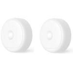 Yeelight Motion Sensor 3.5-7 Lumens, USB Powered, 120 Days of Nightlight (2 packs) Usage, Suspendible, Adhesive, Magnetic, Dual Sensors
