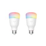 Yeelight 1S WiFi LED RGB , E27, (2 packs) Smart Light Bulb maximum luminous flux of 800lm, 8.5W RGB , Colour adjustable and Dimmable Remote Control Enabled