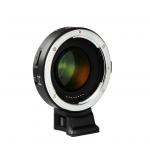 Viltrox EF-E II F Booster Auto-focus Focal Reducer Booster Adapter for Sony E Mount APS-C Camera & Canon EF Mount Lenses
