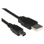 8Ware USB 2.0 USB-A to Mini USB-B Cable - 1m - Black 10 Cables Bag