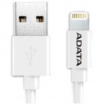 ADATA Apple Certified Lightning to USB Cable, White , 100cm , Apple Certified