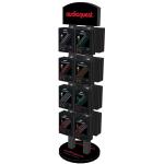 AUDIOQUEST AQMETALDISPLAYL  Stand alone double sided display rack with logo.