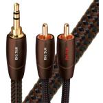 AUDIOQUEST BIGSUR01.5MR  Big Sur 1.5M 3.5mm to 2 RCA. Solid perf surfaceCopperplus.GoldPlated/coldwelded termination. Foamed-Polyethylene dielectric. Metal layer noise dissi pation. Jacket- brown - black braid
