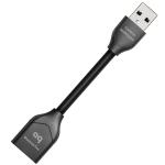AUDIOQUEST DRAGONTAIL  Dragontail USB A 2.0 extender. Female USB A to male A 5%silversolidconductorsDirection-controlled for reduced RF noise.