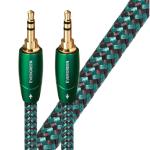 AUDIOQUEST EVERG01M  Evergreen 1M 3.5mm M to 3.5mm M. Solid Long Grain Copper. GoldPlated/coldweldedtermination Foamed-Polyethylene dielectric Metal layer noise dissipation Jacket - green - black braid