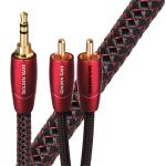 AUDIOQUEST GOLDG20MR  Golden Gate 20M 3.5mm to 2 RCA. Solid perf surface copperGoldPlated/coldweldedtermination Foamed-Polyethylene dielectric Metal layer noise dissipation Jacket - red - black braid