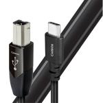 AUDIOQUEST USBCAR20.75CB  Carbon .75M USB-B to USB-C. 5% silver. Hard-cell foam  dielectric.Semi-solid concentric metal. Jacket - grey-black braid.