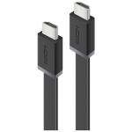 Alogic HDMI-03-MM-V4F HDMI 2.0 HDMI Cable - 3m - Black With Ethernet - High Speed - Flat
