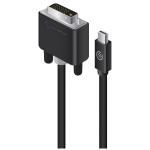 Alogic Elements MDP-DV4K-02-ACTV Active Cable Mini DisplayPort Male to DVI-D Male with 4K Support 2m - Black
