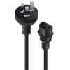 Alogic MF-3PC13-01 AUS 3-Pin to IEC C13 Cable - 1m - Black Alogic MF-3PC13-01 AUS 3-Pin to IEC C13 Cable - 1m - Black