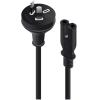 Alogic MF-AUS2PC7-02 AUS 2-Pin to IEC C7 Cable - 2m - Black Figure-8 Alogic MF-AUS2PC7-02 AUS 2-Pin to IEC C7 Cable - 2m - Black Figure-8