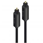Alogic Premium Digital Audio Cable Fibre Toslink Male to Toslink Male 5m - Black