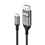 Alogic Ultra ULCDP01-SGR USB-C to DisplayPort Cable - 1m - Space Grey Up to 4K 60Hz
