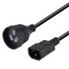 Dynamix C-POWERUPS 10A IEC C13 to 3 Pin Power Cord - 50cm - Black SAA Approved - For Powering Device from UPS IEC Connectors Dynamix C-POWERUPS 10A IEC C13 to 3 Pin Power Cord - 50cm - Black SAA Approved - For Powering Device from UPS IEC Connectors