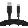 Belkin BoostCharge Braided USB-A to USB-C Cable - 3m - Black Belkin BoostCharge Braided USB-A to USB-C Cable - 3m - Black