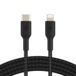 Belkin BoostCharge USB-C to  Lightning Braided  Cable 1M  - Black