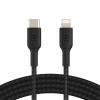 Belkin BoostCharge Braided USB-C to Lightning Cable - 2m - Black Belkin BoostCharge Braided USB-C to Lightning Cable - 2m - Black