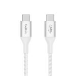 Belkin 240W Braided USB-C Cable - 1m - White