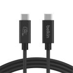 Belkin Connect USB-C Cable - 1.2m USB4 240W + 20Gbps Backwards Compatible with Thunderbolt 4 / Thunderbolt 3 / USB 3.2 / USB 3.0 / USB 2.0 Devices up to 20Gbps Speed