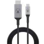 Bonelk Long-Life USB-C to HDMI Cable - 2.5m - Black - Space Grey
