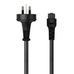 Cruxtec 2m 3Pin Male to IEC-C5 Clover Shaped Female Power Cable - SAA Approved , AU/NZ