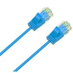 Cruxtec Cat6A Ultra Slim Ethernet Cable - 30cm - Blue