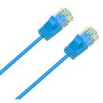 Cruxtec Cat6A Ultra Slim Ethernet Cable - 1m - Blue