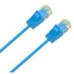Cruxtec Cat6A Ultra Slim Ethernet Cable - 2m - Blue