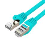 Cruxtec Cat7 Ethernet Cable - 0.3m - Green -- 10Gb / SFTP Triple Shielding / Oxygen Free Copper Conductor / Gold-Plated Connectors with Nickel-Plated Copper Shell / Fluke Test Passed