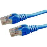 Dynamix Cat6 UTP Patch Lead - 35m - Blue T568A Specification - 250MHz - 24AWG - Slimline Snagless Moulding - RJ45 Unshielded Connector with 50µ Inch Gold Plate