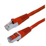 Dynamix PLR-AUGS-1 Cat6A RJ45 Patch Lead - 1m - Red S/FTP - Shielded - 10G - 26AWG - 500MHz - Slimline - Gold Plated