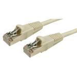 Dynamix 20m Cat6  Beige STP Patch Lead (T568A Specification) 26AWG Slimline Snagless Moulding.Shielded RJ45 with 50µ Inch Gold Plate Connectors.