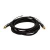 Dynamix CA-SUBG-3 Coaxial Subwoofer RCA Male to Male Cable - 3m Grounding Spade Connectors Dynamix CA-SUBG-3 Coaxial Subwoofer RCA Male to Male Cable - 3m Grounding Spade Connectors