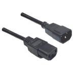 Dynamix C-POWERC X02 0.2M IEC Male to Female 10A SAA Approved PowerCord.(C14toC13)1.0mmcoppercore.BLACK Colour.