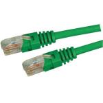 DYNAMIX 1.25m Cat6A S/FTP Green Ultra-Slim Shielded 10G Patch Lead (34AWG) with RJ45 Gold Plated Connectors. Supports PoE IEEE 802.3af (15.4W) & at (30W)