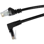Dynamix PLKRA-C6-1H Cat6 RJ45 Patch Lead - 1.5m - Black UTP - T568A - 250MHz - Right Angled - Gold Plated