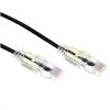 Dynamix PLSK-C6-1 Cat6A RJ45 Patch Lead - 1m - Black UTP - 10G - 30AWG - Ultra-Slim - Gold Plated - PoE 802.3af Dynamix PLSK-C6-1 Cat6A RJ45 Patch Lead - 1m - Black UTP - 10G - 30AWG - Ultra-Slim - Gold Plated - PoE 802.3af