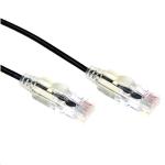 Dynamix PLSK-C6-3 Cat6A RJ45 Patch Lead - 3m - Black UTP - 10G - 30AWG - Ultra-Slim - Gold Plated - PoE 802.3af