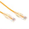 Dynamix PLSY-C6-1.5 Cat6A RJ45 Patch Lead - 1.5m - Yellow UTP - 10G - 30AWG - Ultra-Slim - Gold Plated - PoE 802.3af Dynamix PLSY-C6-1.5 Cat6A RJ45 Patch Lead - 1.5m - Yellow UTP - 10G - 30AWG - Ultra-Slim - Gold Plated - PoE 802.3af