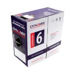 Dynamix C-C6-ST R GREEN Cat6 UTP Stranded Cable Roll - 305m - Green 250MHz - 24AWG - PVC Jacket - Supplied in Easy Pull Box - Meter Marked