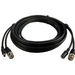 Dynamix CCRG59WP-10 75 Ohm Coax BNC Male to Male with 3.5mm Power Cable - 10m 0.75mm Power - Male/Female Power Connectors - For Security Cameras